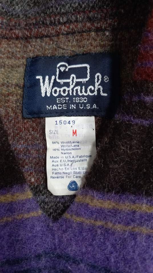 Woolrich Men's Multicolor Wool Hoodie Size M image number 1