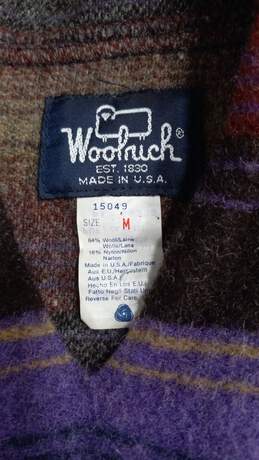 Woolrich Men's Multicolor Wool Hoodie Size M