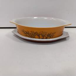 Pyrex 045 Brown Casserole Dish 2 1/2 Qt. w/Lid