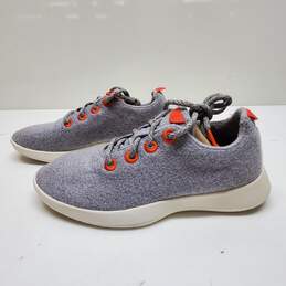 Allbirds Gray Merino Wool Lace Up Running Sneakers Size 8