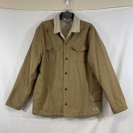 Men's Tan VANS Fleece-Lined Jacket, Sz. L
