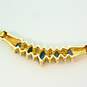 14k Yellow Gold 0.24CTTW Diamond & Sapphire Necklace 5.1g image number 5