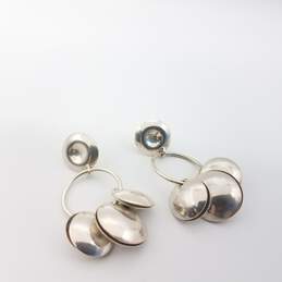 925 Sterling Silver Medallion Earrings