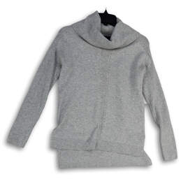 Womens Gray Regular Fit Long Sleeve Turtleneck Pullover Sweater Size XS