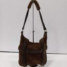Overland Brown Fur Hobo Bag