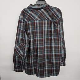 Multicolor Plaid Long Sleeve Button Up Flannel Shirt alternative image