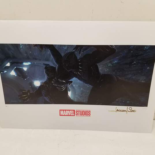 Limited Edition Marvel Studios 'Black Panther' Lithograph Signed by Jackson Sze image number 1