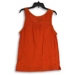 NWT Meadow Rue Womens Orange Beaded Scoop Neck Pullover Tank Top Size Large alternative image