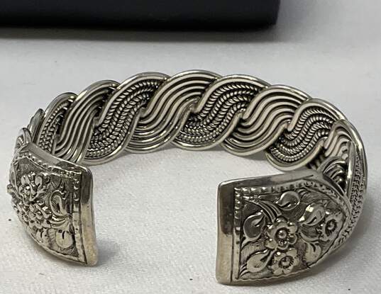 Intertwined Sterling Silver Bracelet image number 3