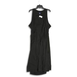 NWT Gap Womens Black Scoop Neck Sleeveless Fit & Flare Dress Size XXL