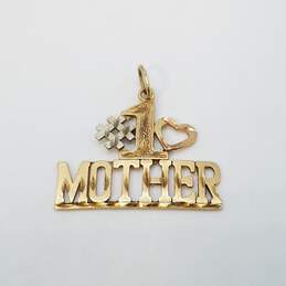 Michael Anthony 14k Gold #1 Mother Gold Pendant 0.9g