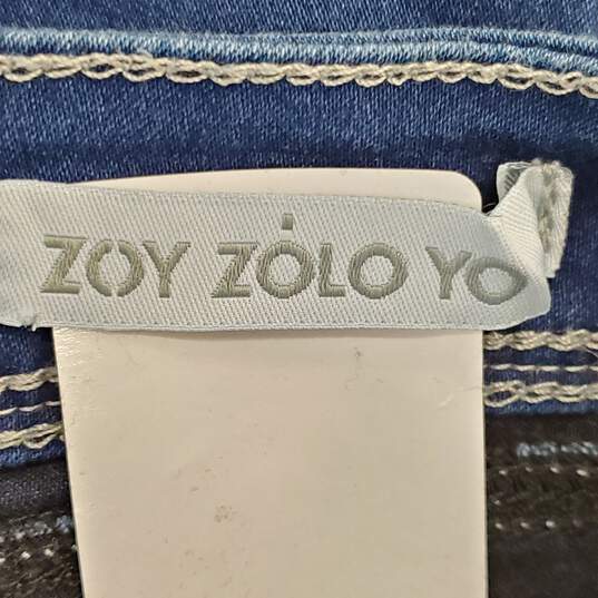 Zoy Zolo Yo Women Blue Skinny Jeans Sz 9 NWT image number 3