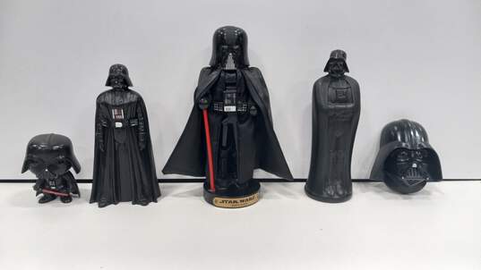 Star Wars Darth Vader Figurines & Bottle Assorted 5pc Lot image number 1