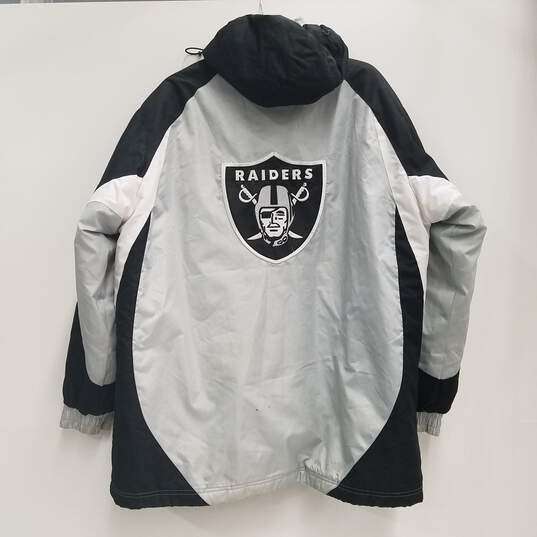 Vintage NFL Oakland Raiders Hooded Jacket/Parka Sz. XL image number 2