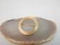 Vintage 14K Yellow Gold Brushed Open Circle Brooch 3.5g image number 1