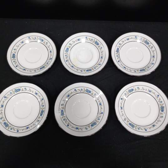Set of 10 Noritake Ivory China Norma Tea Cups & Saucers image number 2