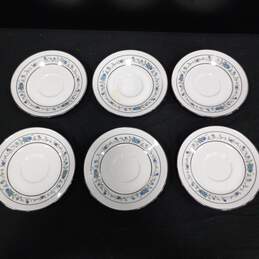Set of 10 Noritake Ivory China Norma Tea Cups & Saucers alternative image
