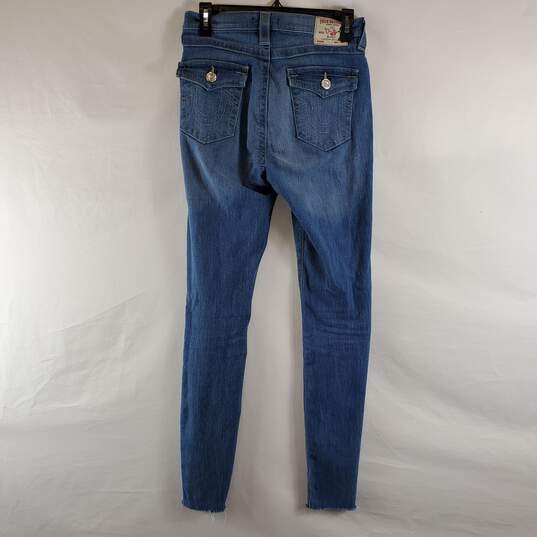 True Religion Women's Blue Denim Jeans SZ 28 image number 4