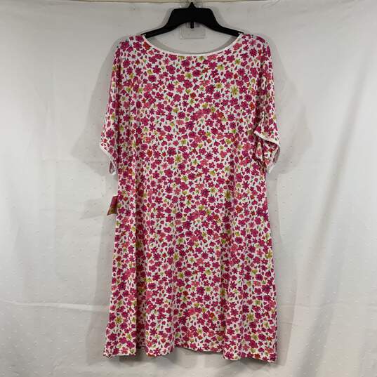 Women's Certified Authentic Pink Floral Print Kate Spade Night Gown, Sz. M image number 2