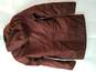 The North Face Burgundy Polyester Long Coat Size S image number 2