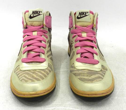 Nike Big Nike High Brown Pink Women's Shoe Size 7 image number 1