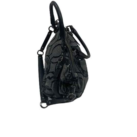 Sophia Madison Graphite Sequins Gray/Black Op Handbag Satchel Bag image number 4