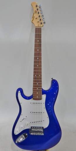 SX Brand VTG Series Model Blue Left-Handed Electric Guitar w/ Soft Gig Bag
