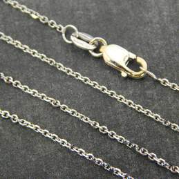 14K White Gold Cable Chain Necklace 1.6g alternative image