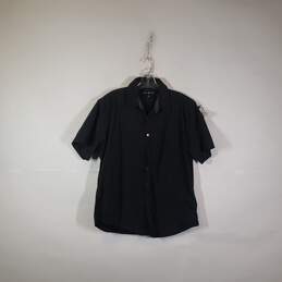 Mens Regular Fit Short Sleeve Collared Button-Up Shirt Size XL