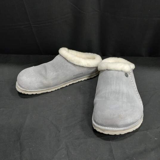 Birkenstock Men's Grey Slippers Size 12 image number 1