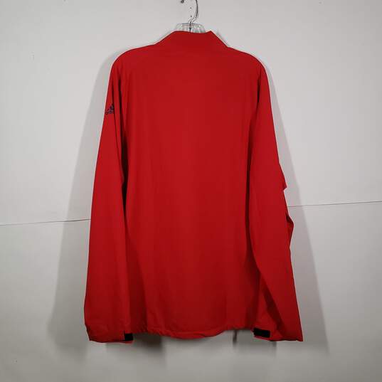 Mens Long Sleeve 1/4 Zip Activewear Windbreaker Jacket Size X-Large image number 2