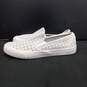 Sperry Women's Light Gray Leather Perforated Slip-On Shoes Size 6.5 image number 1