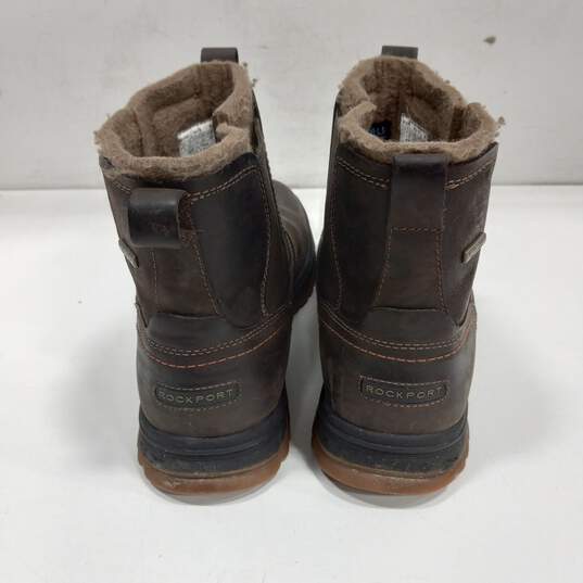 Men Brown Rockport Boots Size 10 image number 4