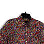 Womens Multicolor Floral Long Sleeve Spread Collar Button-Up Shirt Size M image number 3