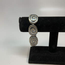 Designer Silpada 925 Sterling Silver Swirl Toggle Clasp Chain Bracelet