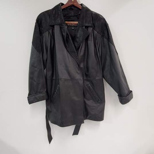 Wilsons Leather Men Black Jacket XL image number 1