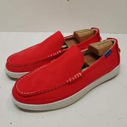 Cole Haan Canvas Moccasins Red 10