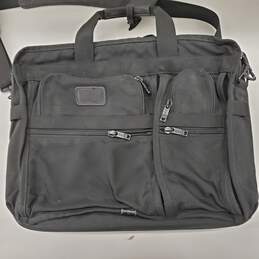 TUMI Alpha Black Expandable Briefcase Business Bag alternative image