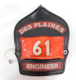 Leather Fireman's Helmet Shield Des Planines Engineer