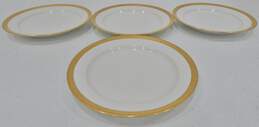 Set Of 4 Lanternier Limoges Gold Rim Grape Leaf Ivy 9in Plates alternative image