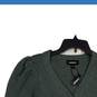 NWT Express Womens Green Long Sleeve Button Front Cardigan Sweater Size Small image number 3