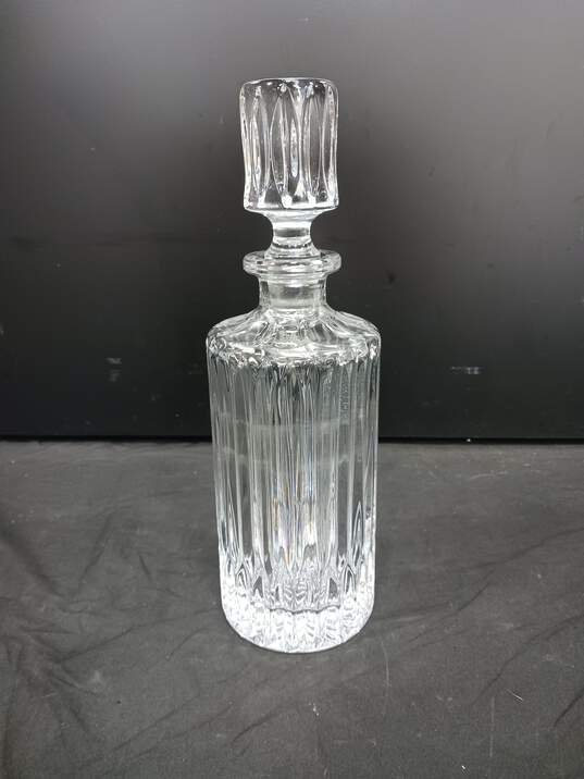 11.5 Inches Tall Crystal Glass Decanter With Stopper image number 1
