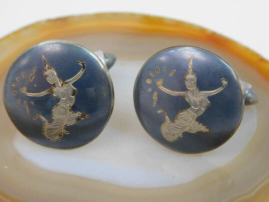 Vintage Siam Sterling Silver Ring & Cuff Links image number 6