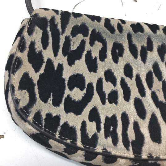 Buy the Tory Burch Leopard Print Crossbody Bag Brown | GoodwillFinds