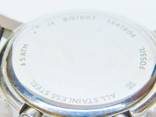 Men's Fossil Rhett BQ1007 Leather Chronograph Watch image number 5