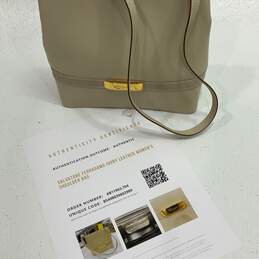 Salvatore Ferragamo Womens Ivory Leather Crossbody Strap Shoulder Bag w/ COA