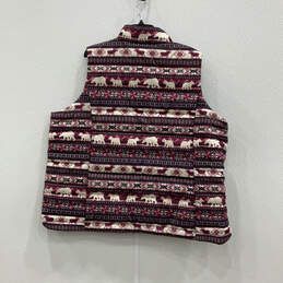 NWT Womens Multicolor Fair Isle Print Full-Zip Puffer Vest Size 2X alternative image