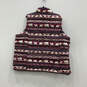 NWT Womens Multicolor Fair Isle Print Full-Zip Puffer Vest Size 2X image number 2