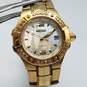 Seiko MOP Dial Crystal Bezel Gold tone Stainless steel 26mm Case Quartz Watch image number 7
