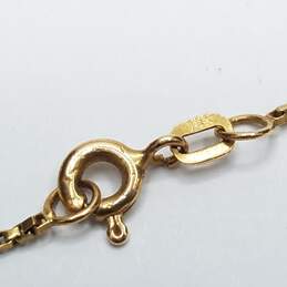 14k Gold Engraved Pendant Necklace 5.6g alternative image